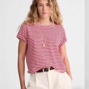 Madewell Boxy-Crop Tee in Soft Slub